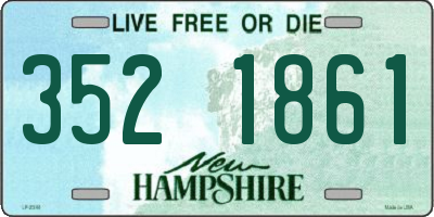 NH license plate 3521861