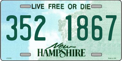 NH license plate 3521867