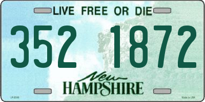 NH license plate 3521872