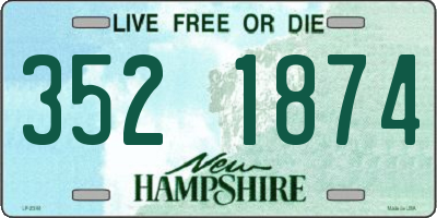 NH license plate 3521874