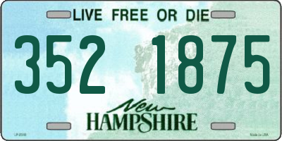 NH license plate 3521875