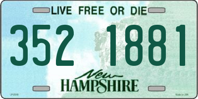 NH license plate 3521881