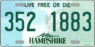 NH license plate 3521883