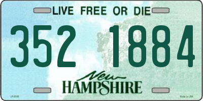 NH license plate 3521884