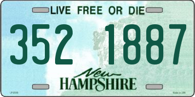 NH license plate 3521887