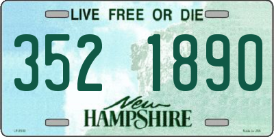 NH license plate 3521890