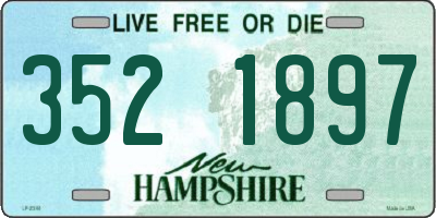 NH license plate 3521897