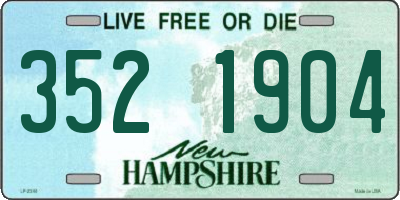 NH license plate 3521904