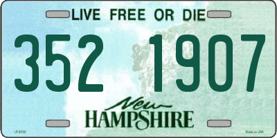NH license plate 3521907