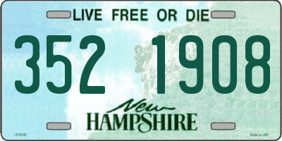 NH license plate 3521908