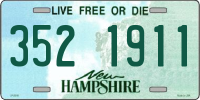 NH license plate 3521911