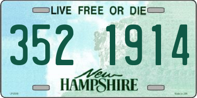 NH license plate 3521914