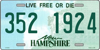 NH license plate 3521924