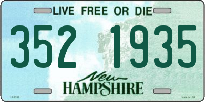 NH license plate 3521935