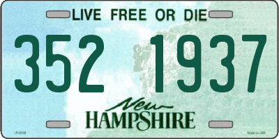 NH license plate 3521937