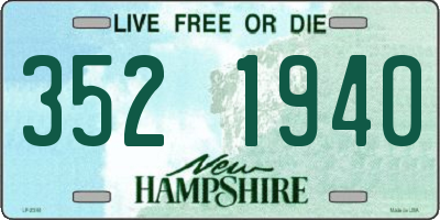 NH license plate 3521940