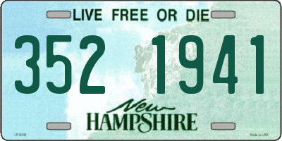 NH license plate 3521941