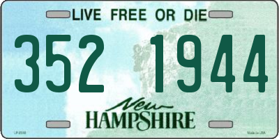 NH license plate 3521944
