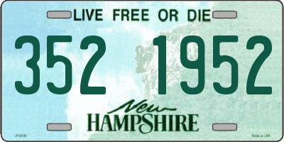NH license plate 3521952