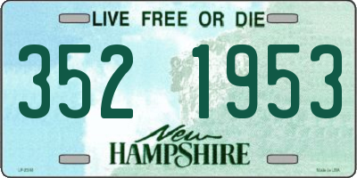 NH license plate 3521953