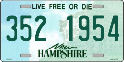 NH license plate 3521954
