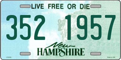 NH license plate 3521957