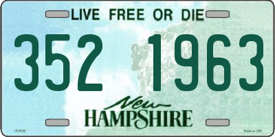 NH license plate 3521963