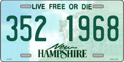 NH license plate 3521968
