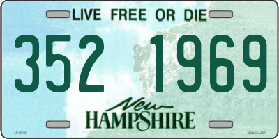 NH license plate 3521969