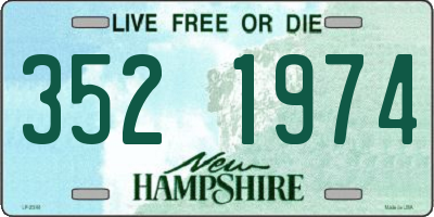 NH license plate 3521974