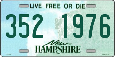 NH license plate 3521976