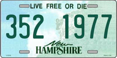 NH license plate 3521977