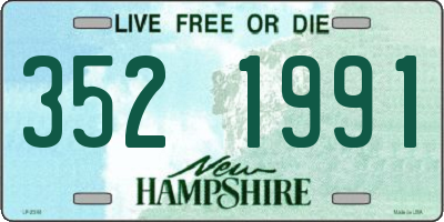 NH license plate 3521991