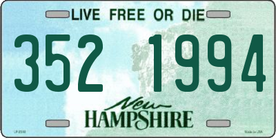 NH license plate 3521994