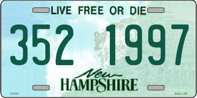 NH license plate 3521997