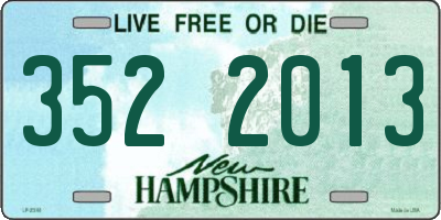 NH license plate 3522013