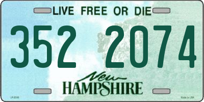 NH license plate 3522074