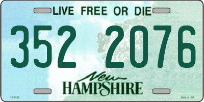 NH license plate 3522076