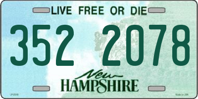 NH license plate 3522078