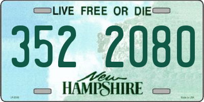 NH license plate 3522080