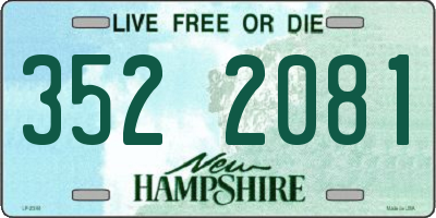 NH license plate 3522081