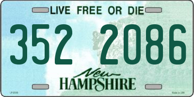NH license plate 3522086