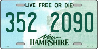NH license plate 3522090