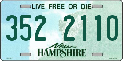 NH license plate 3522110