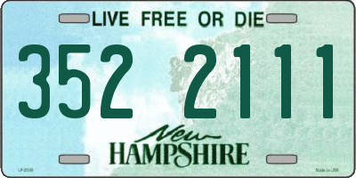 NH license plate 3522111