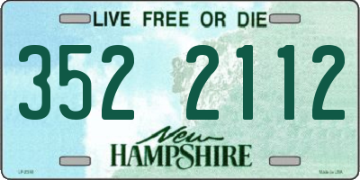 NH license plate 3522112