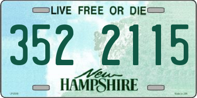 NH license plate 3522115