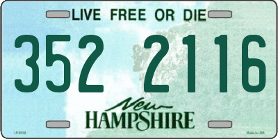 NH license plate 3522116