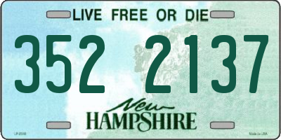 NH license plate 3522137