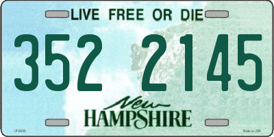 NH license plate 3522145
